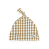 Stretch Knit Hat - Cinnamon Gingham