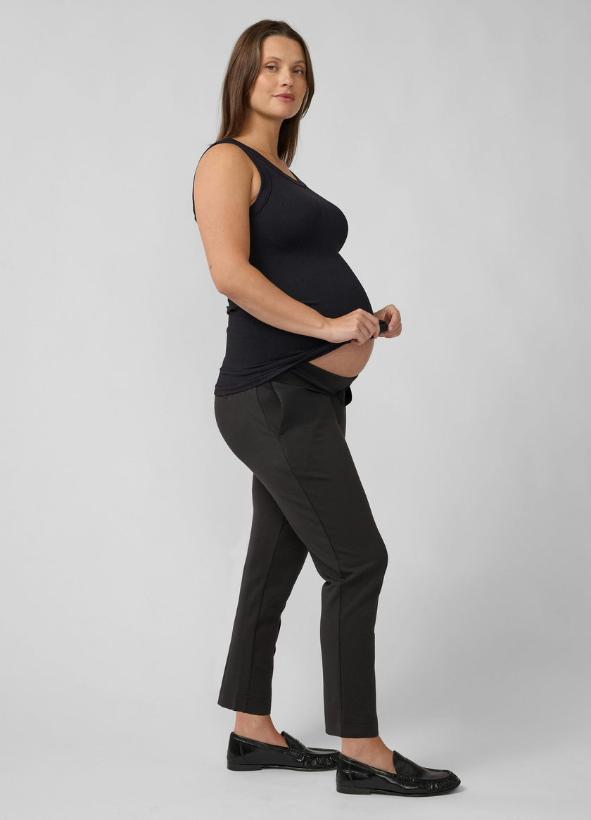 Slim Leg Ponte Maternity Ankle Pant