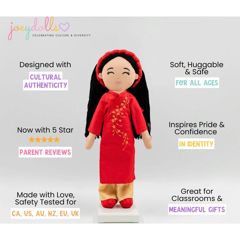 Vietnamese 'Hoa' Cultural Doll
