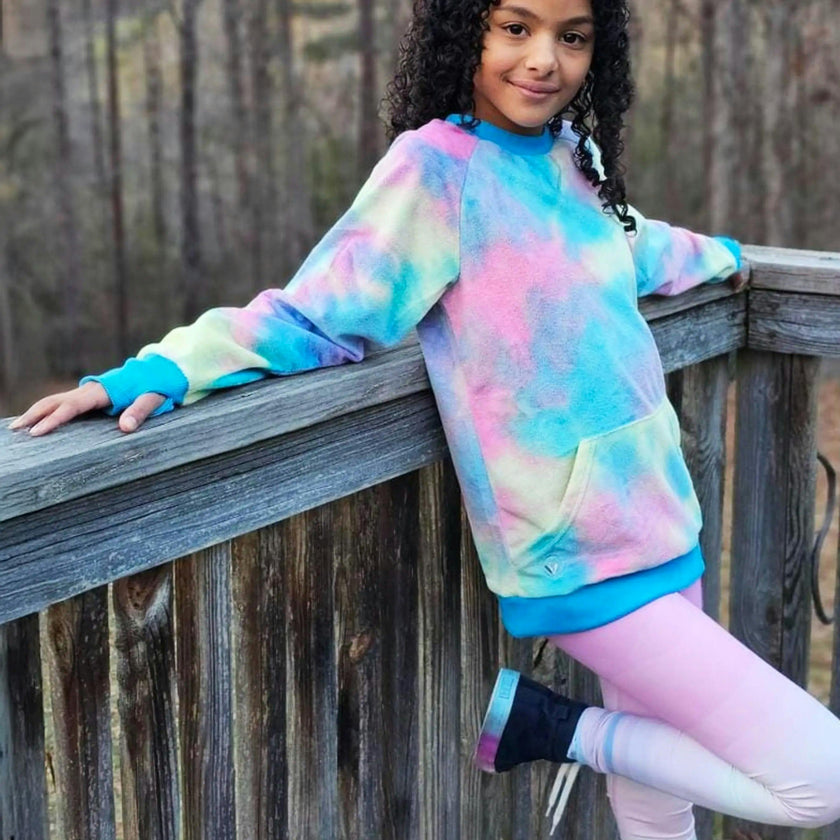 Minky Crewneck Sweatshirt - Tie Dye
