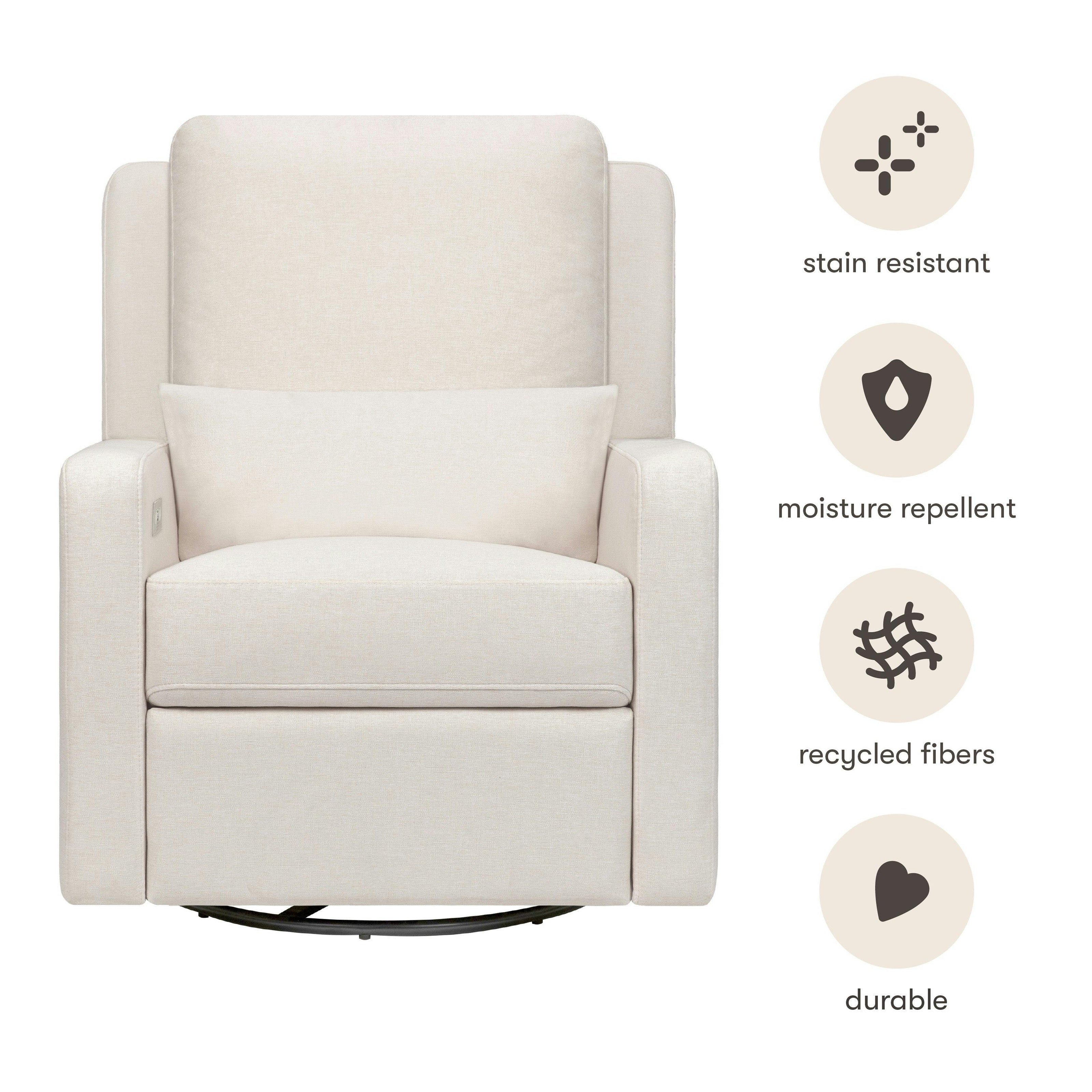 Babyletto Sigi Electronic Recliner and Swivel Glider with USB port