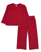 Woodland Sweater Knit Set - Red Velvet