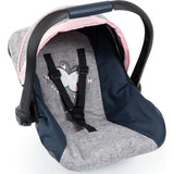 Design Dolls: Car Seat in Grey/Blue/Pink