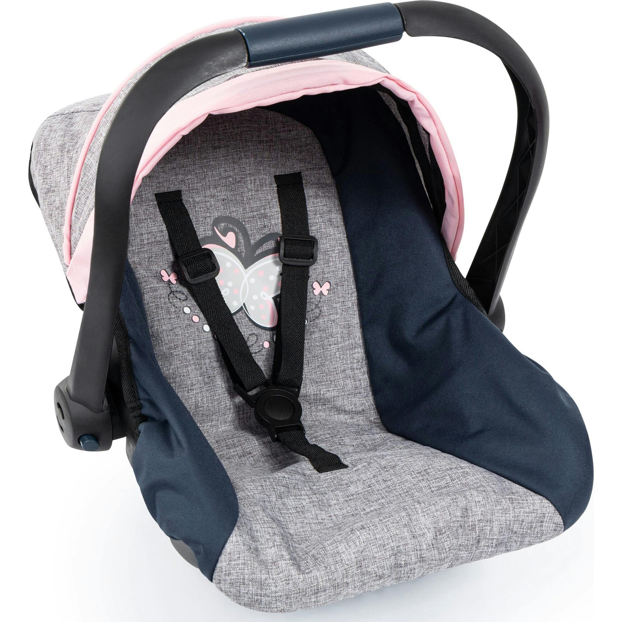 Design Dolls: Car Seat in Grey/Blue/Pink