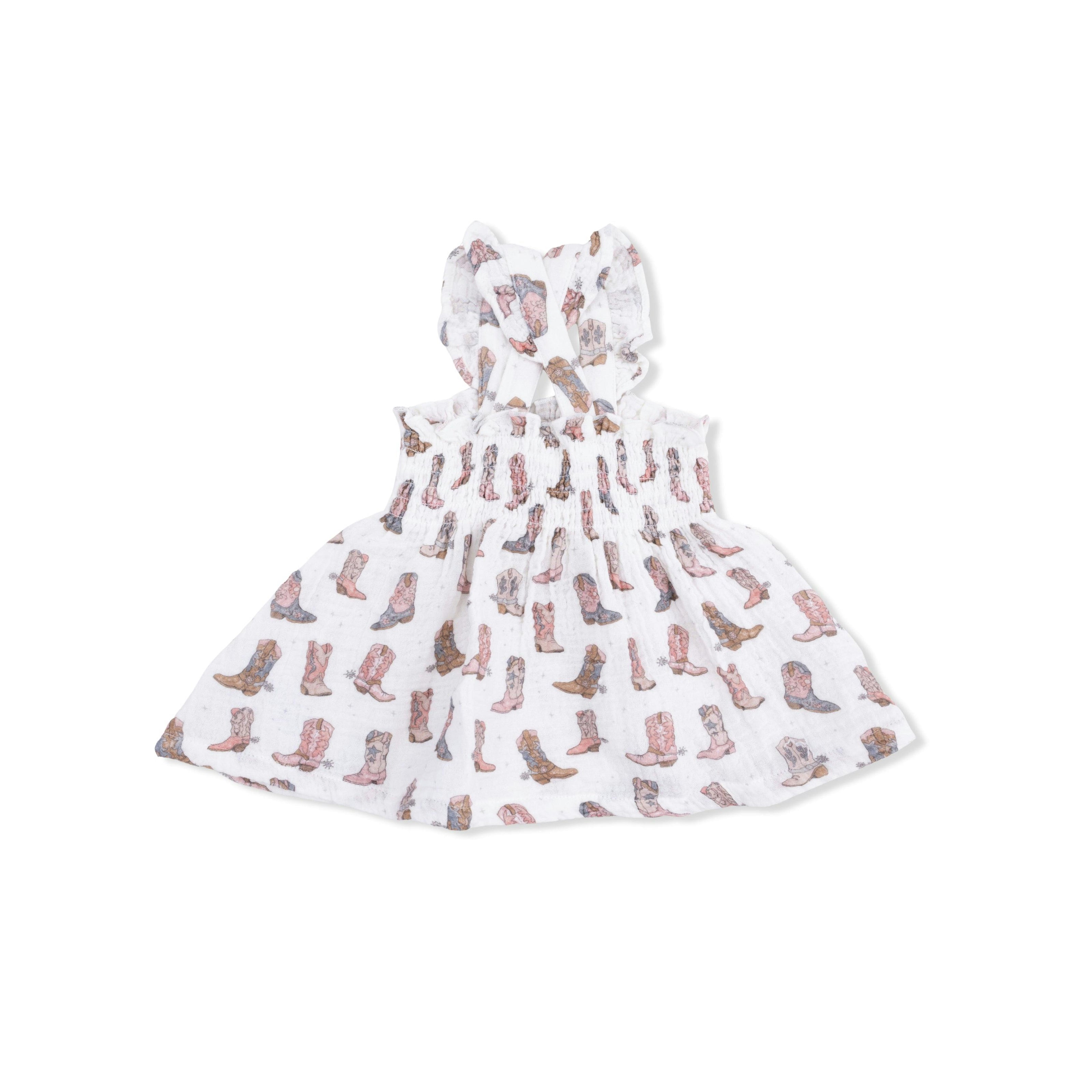 Cowgirl Boots - Smocked Top with Bloomer