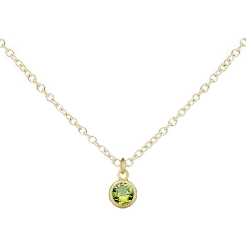 August Birthstone Necklace