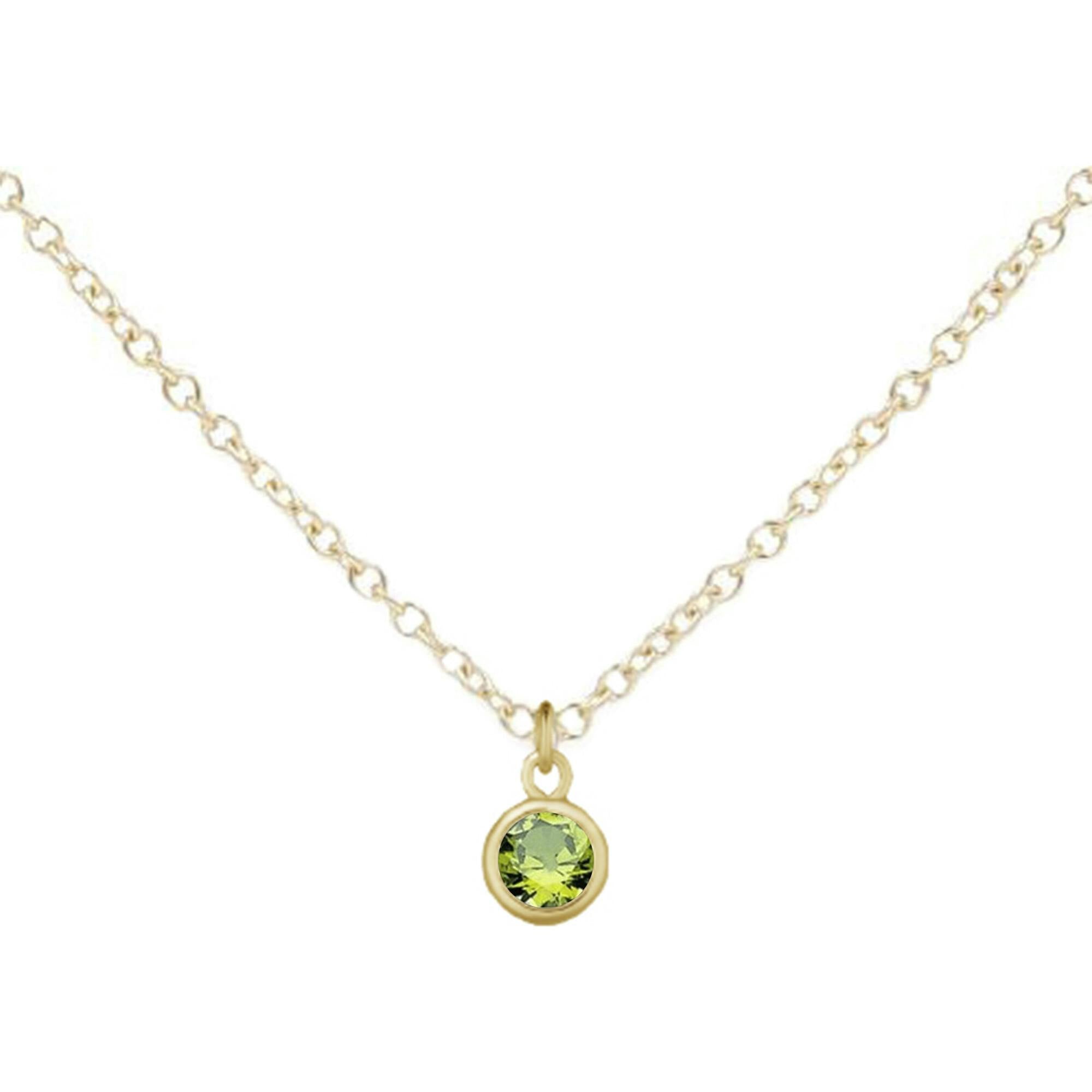 August Birthstone Necklace