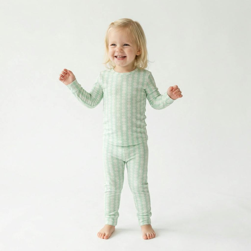 Mint Meadows Bamboo Toddler Pajama Set