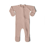 GROW WITH YOU FOOTIE | ROSE — Bamboo Organic Cotton Blend, 0–6M