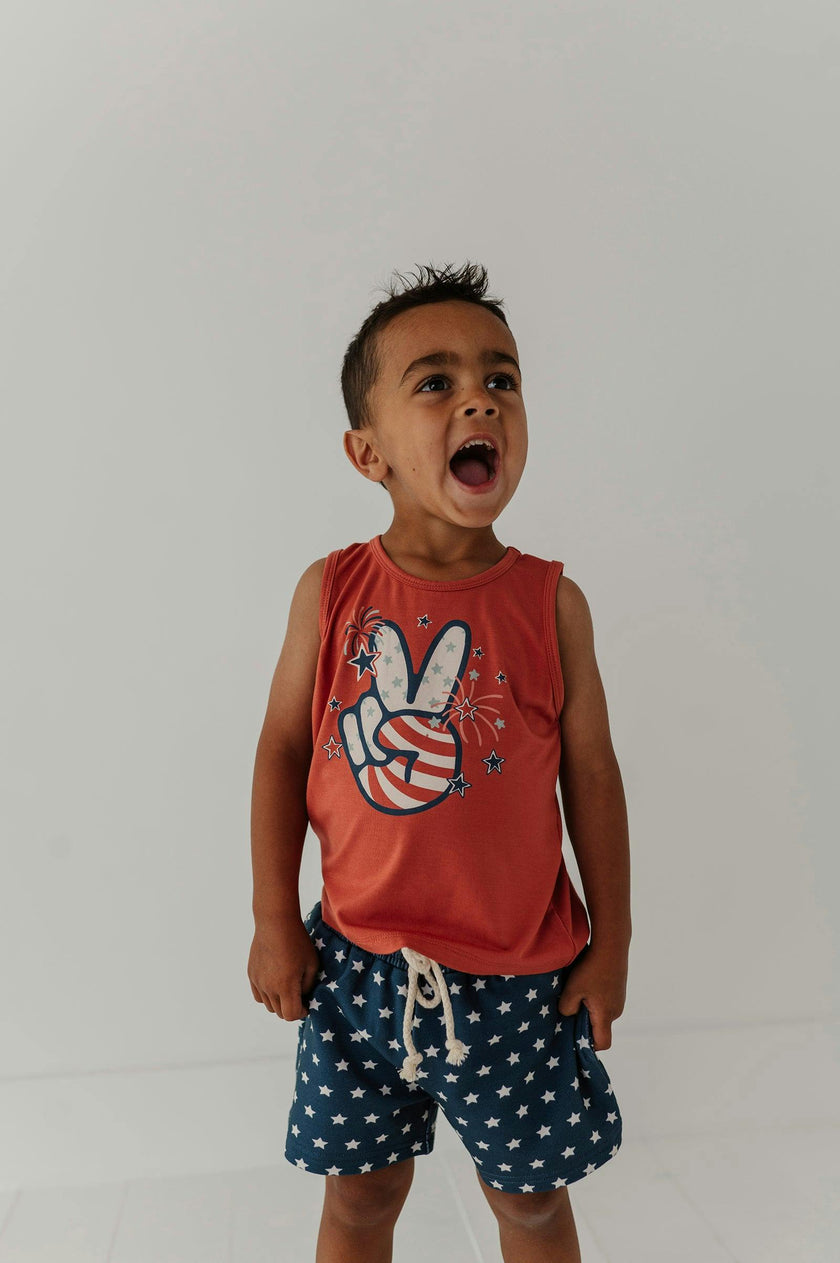 Boys Tank Top in American Truck