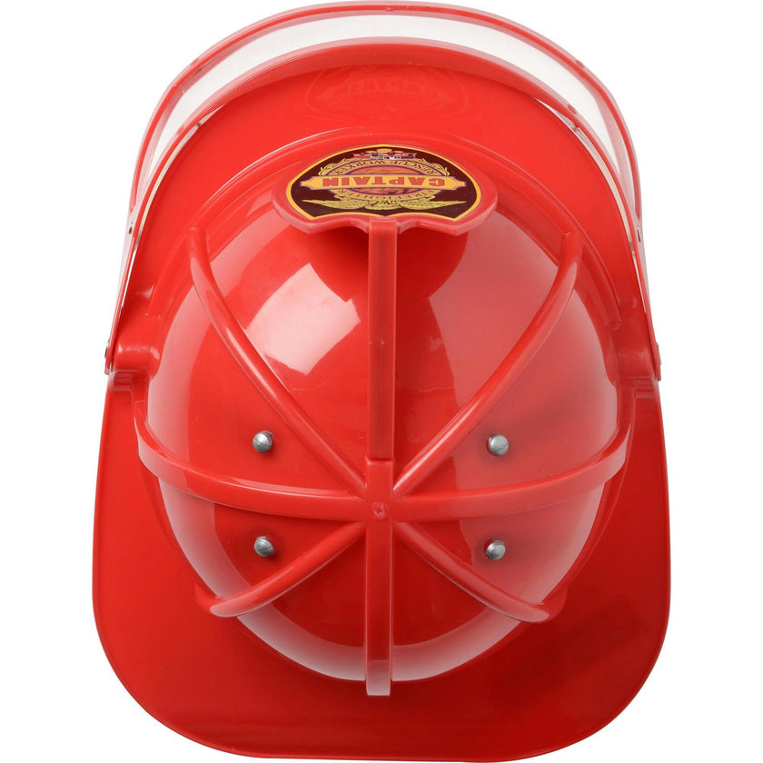 Adult Firefighter Helmet w/Visor Red