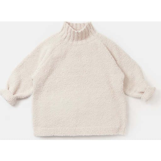 Baby Fuzzy Ribbed Neck Sweater