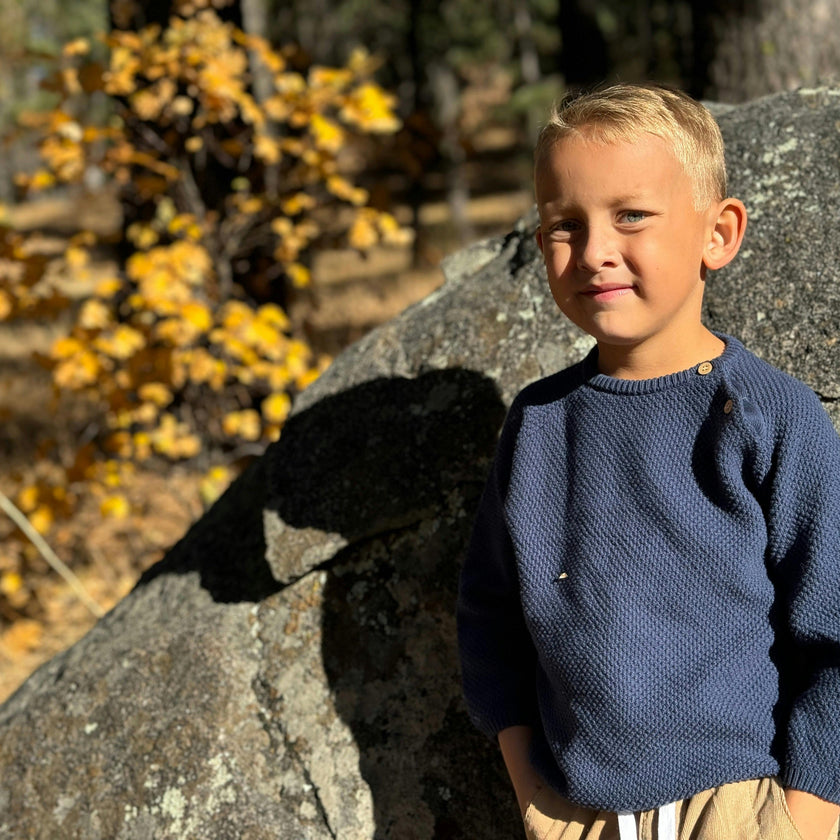 ROAN Navy Blue Sweater