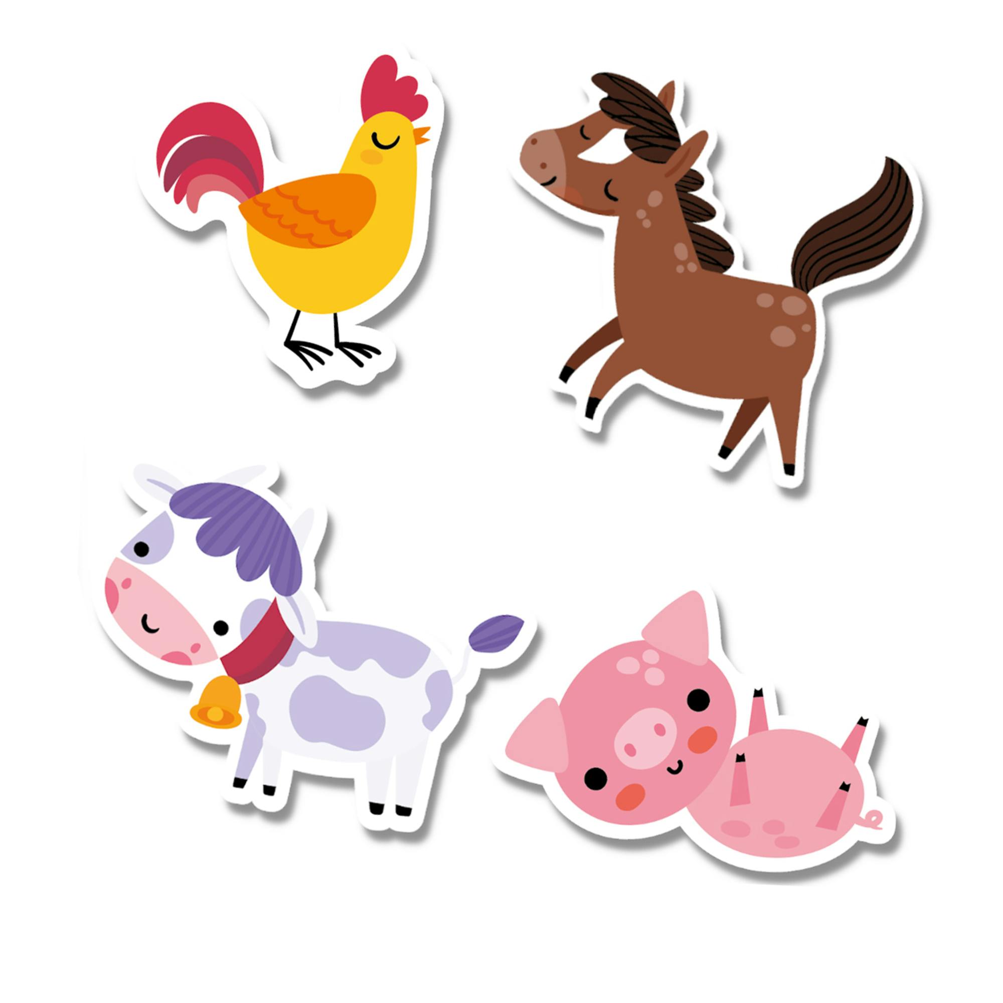Silicone Sticker Book: Farm