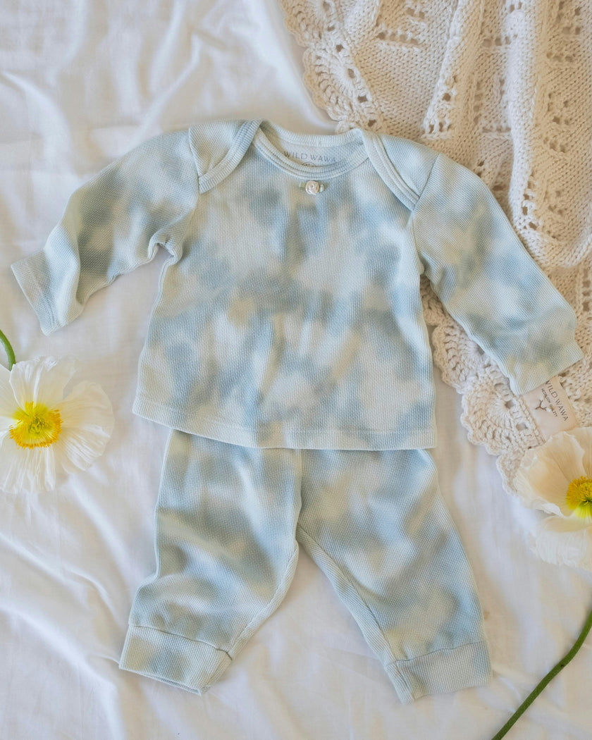 Tie-dye Set in Baby Blue