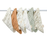 Willow Sage Cotton Bandana Baby Bib (3 Pack)