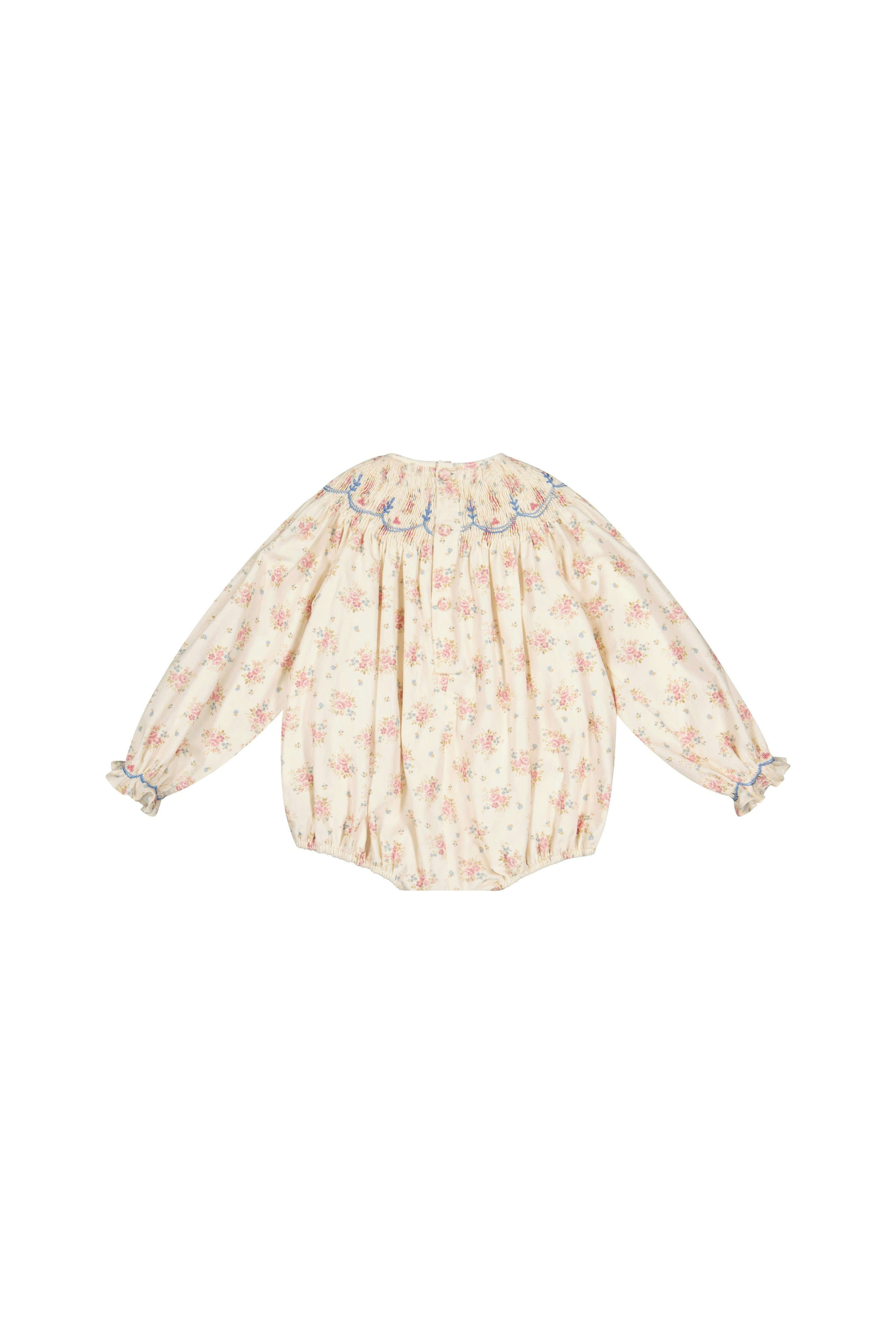 AGATHE FLORAL SMOCKED ROMPER
