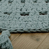 Nila Hand-Crocheted Tassel Round Rug