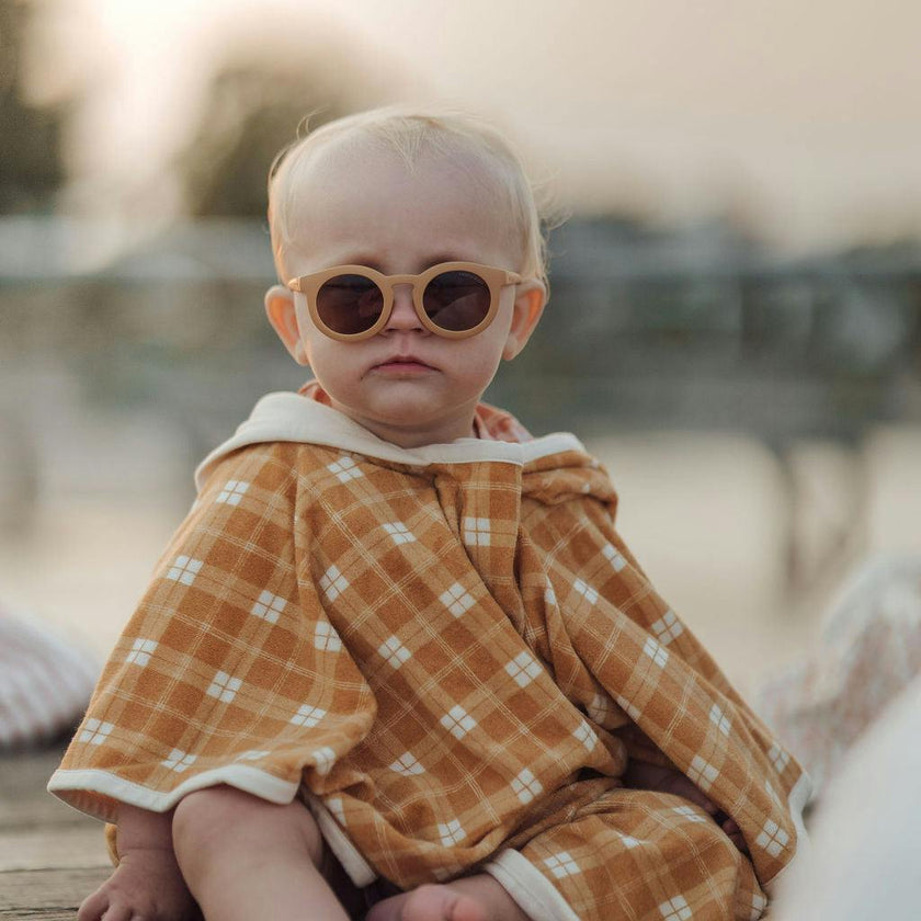 Classic | Sustainable Sunglasses | Plant-Based Bendable Polarized - Baby | 0-2 Y | Buckwheat