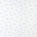 Pima Crib Sheet - Blue Bow Bouquet