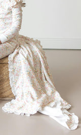 Winter Flowers Pima Cotton Baby Blanket