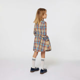 KENZO KIDS Paris Travels Checked Shirt Dress