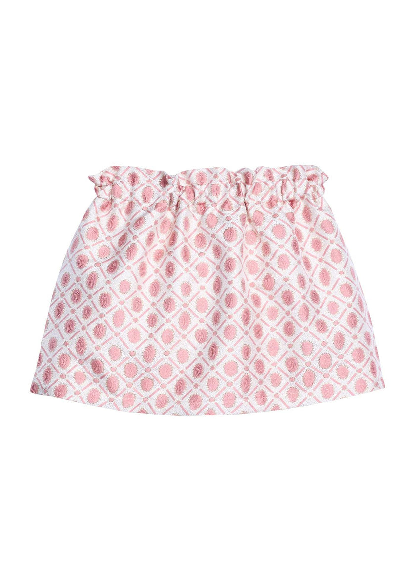 Portofino Skirt - Peach Jacquard