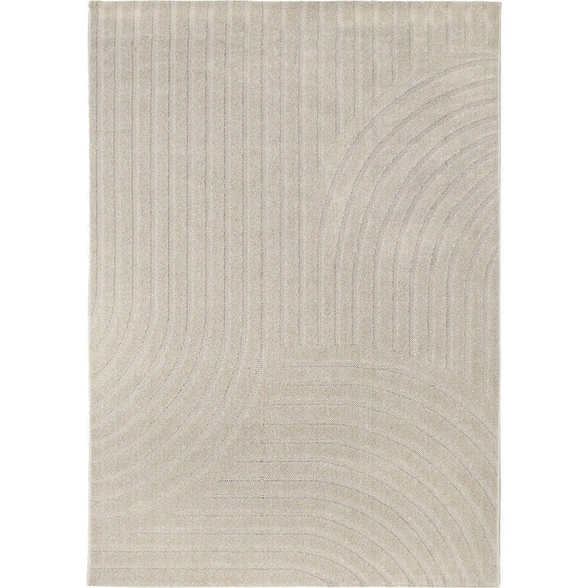 Mechanical Weave Embossed Velvet Rectangular Rug, Grey