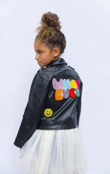 Whatever Beaded Leather Jacket
