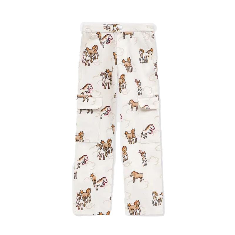'Lunar New Year' Straight Pants