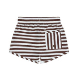 boys cocoa stripe boardie