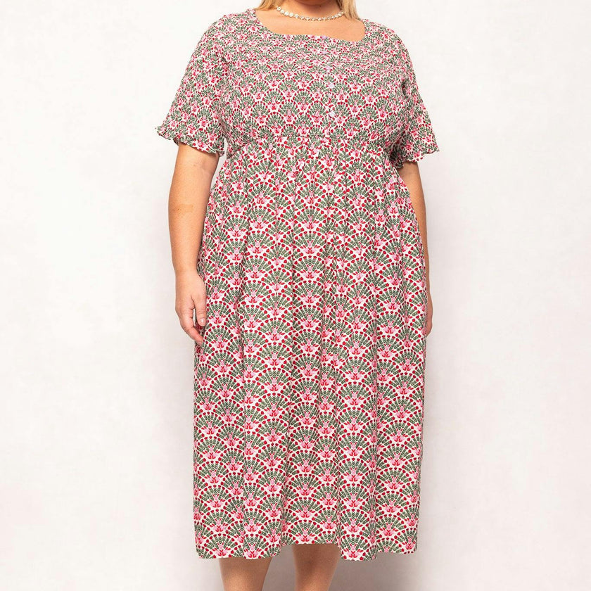 Parker Dress in Floral Fan