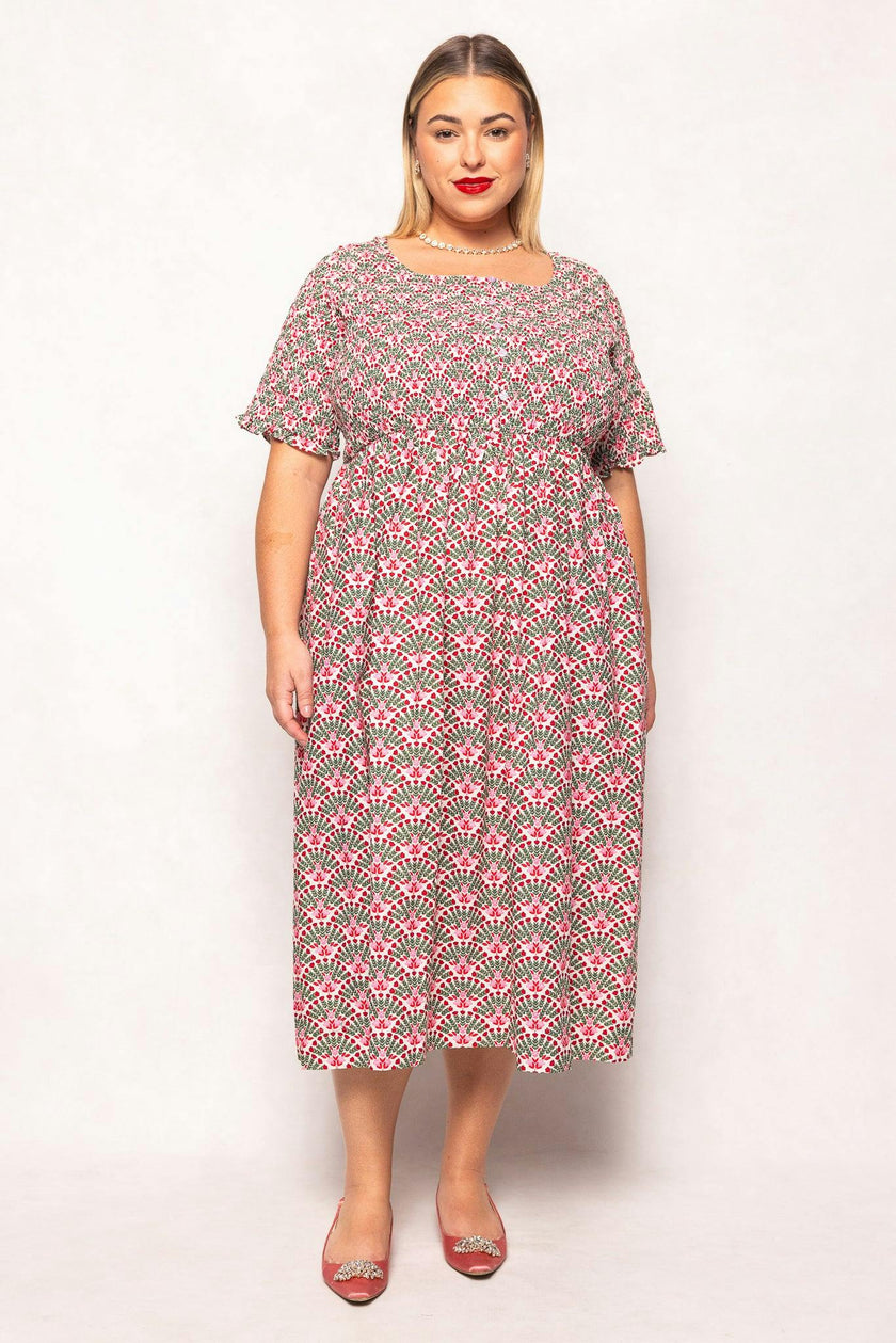 Parker Dress in Floral Fan