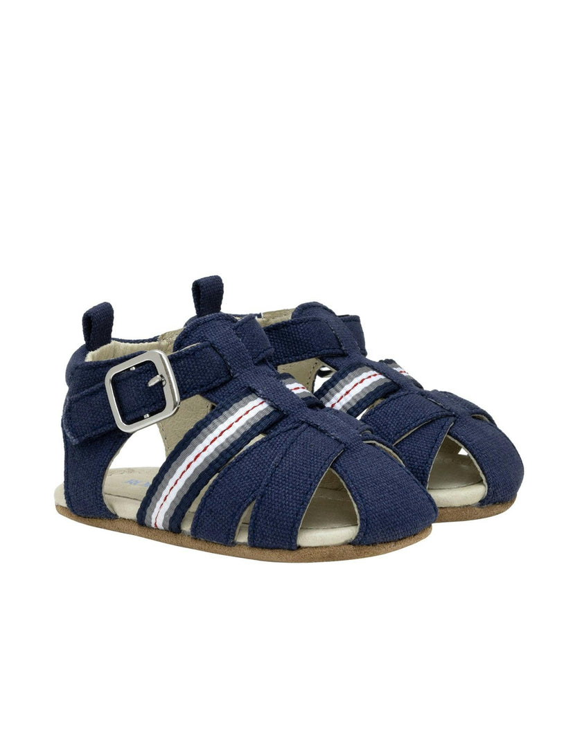 Stuart Navy Canvas Sandal