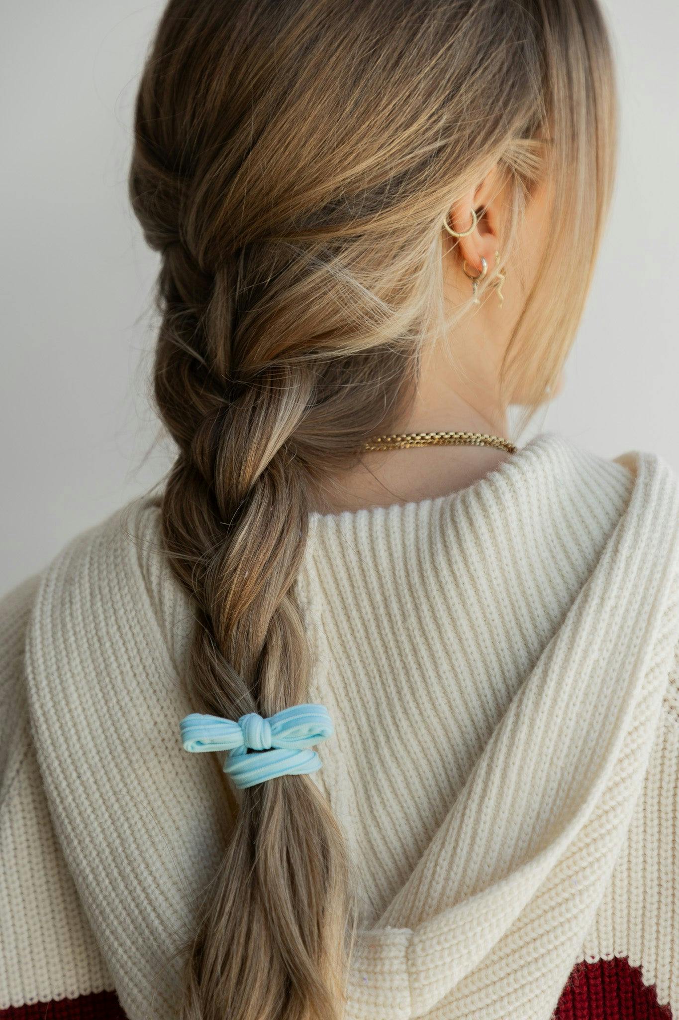 BOW SLICK BACK PONYTAILS (PACK OF 3)