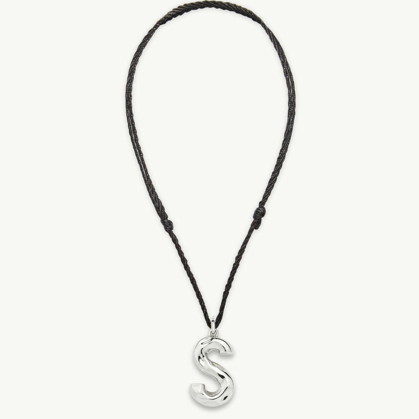 Grande Monogram Necklace in Silver