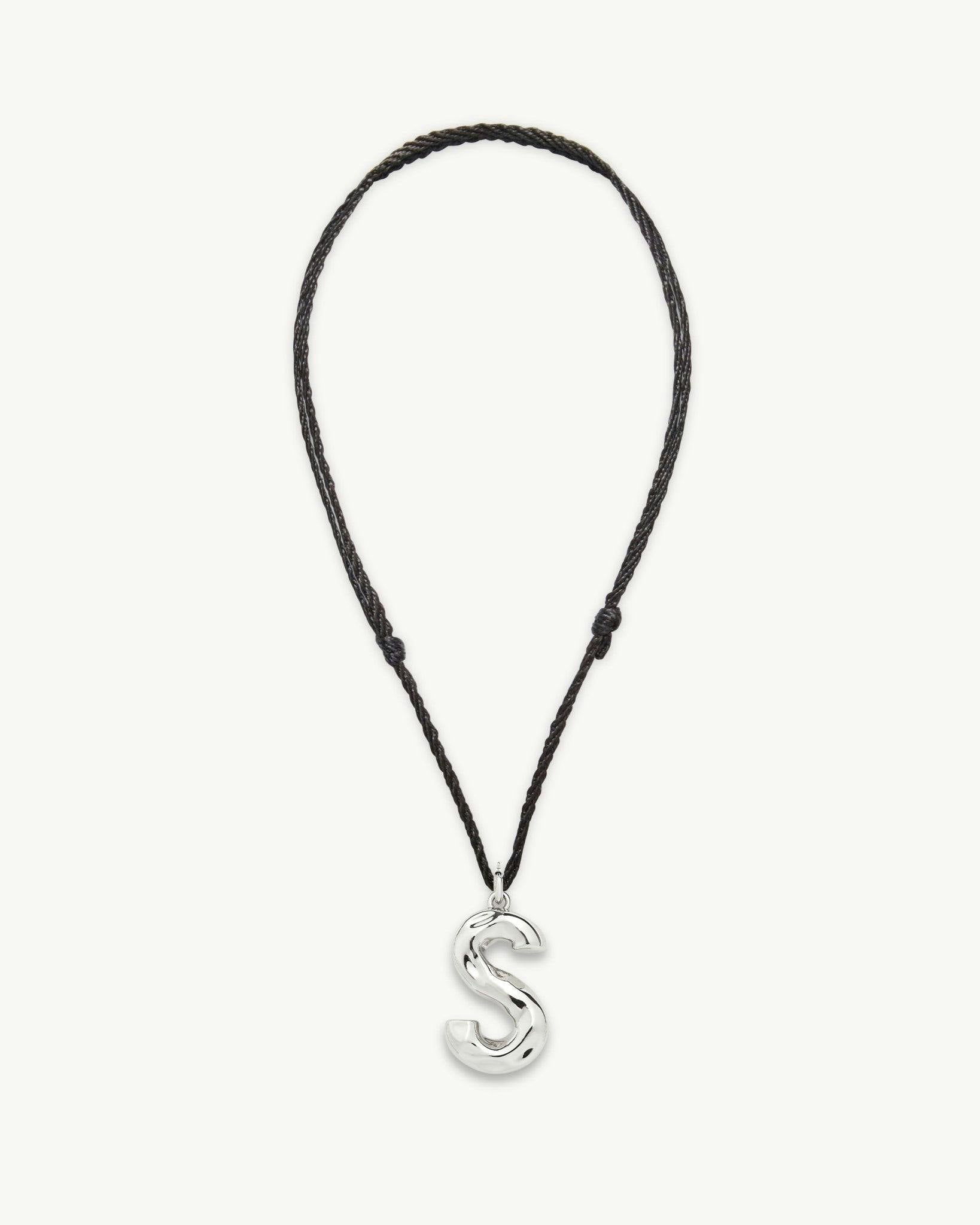 Grande Monogram Necklace in Silver