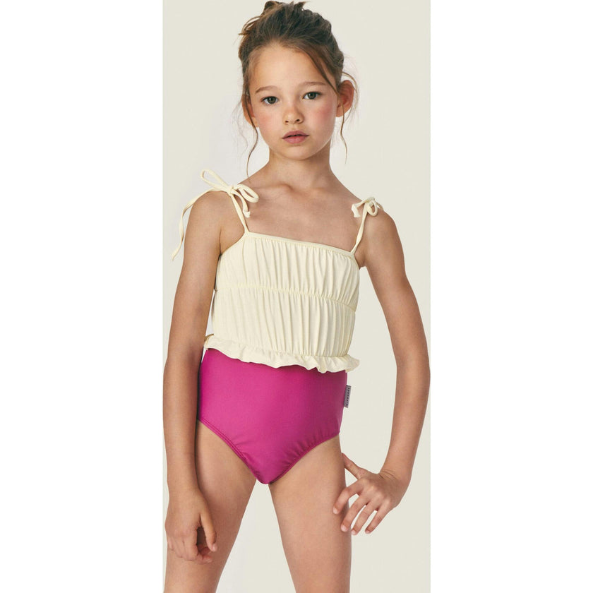 Mipounet SS26 Julieta, Swimwear Ecru Pink Posh