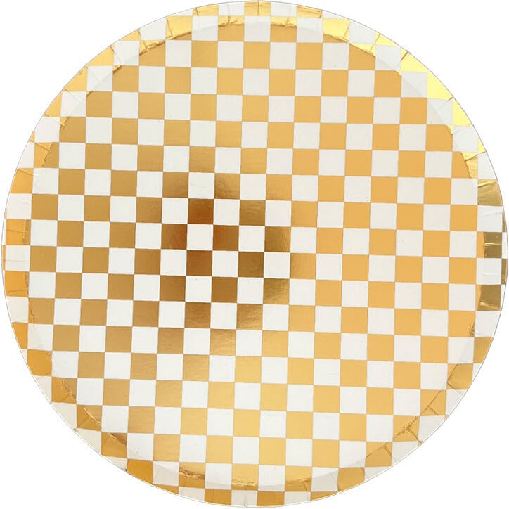 Check It! Gold Clash Dessert Plates