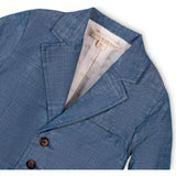 Classic Organic Chambray Suit Jacket, Blue