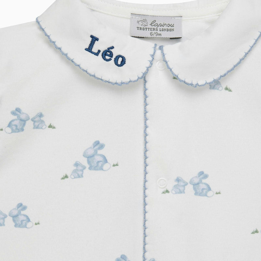 Baby Bunny Onesie in Pale Blue
