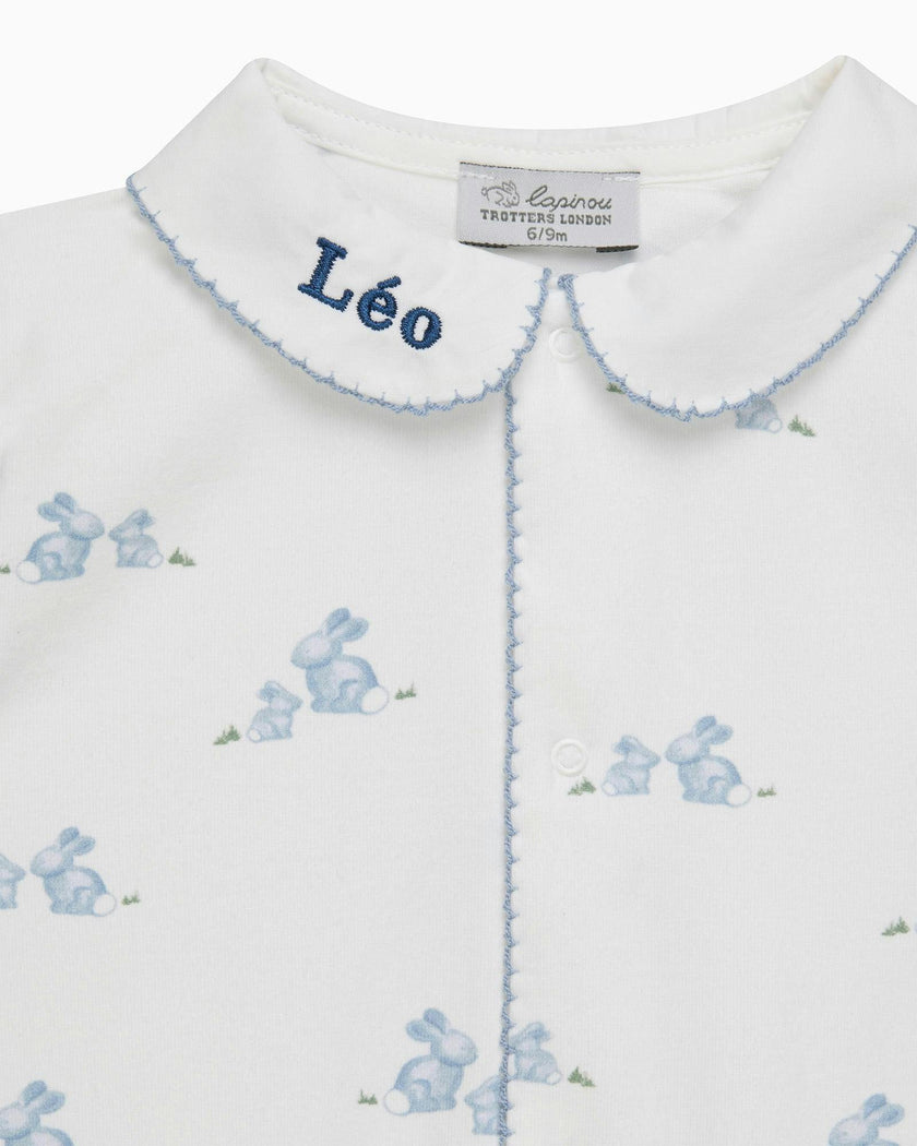 Baby Bunny Onesie in Pale Blue