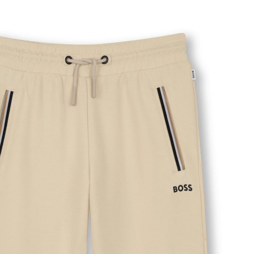 Beige Trim Detail Tracksuit