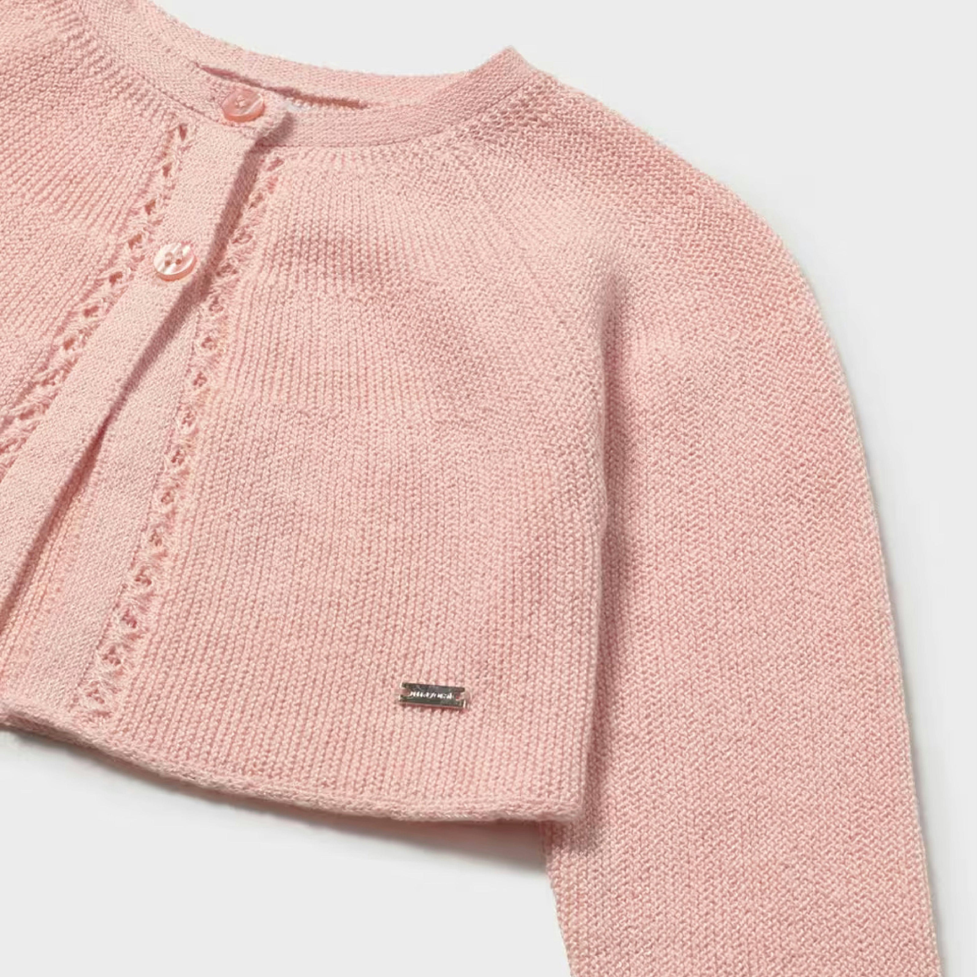 Light Pink Baby Tricot Cardigan
