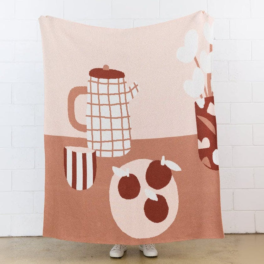 Breakfast Knit Blanket