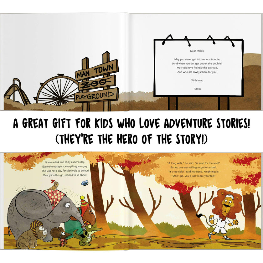 Your Child and the ZooKeeper: Your Child Escapes To Liberty! (Personalized Adventure Story)