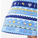 Hanukkah Fair Isle Bamboo Girls' Long Sleeve Dress