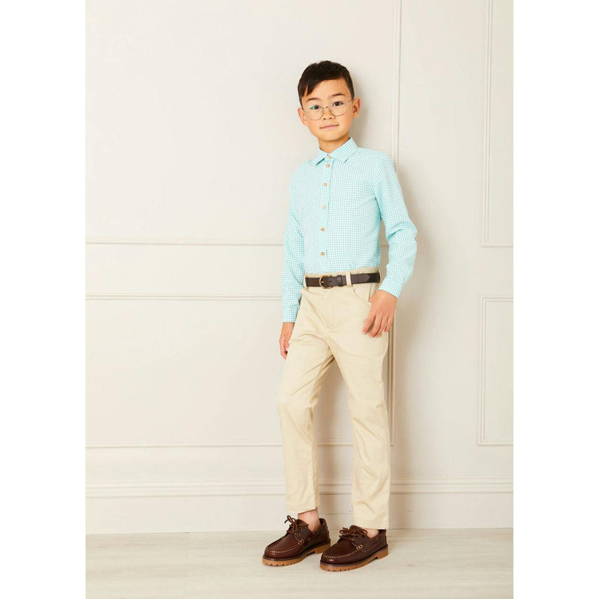 Plain Five Pocket Chino Trousers in Camel (4-10yrs)