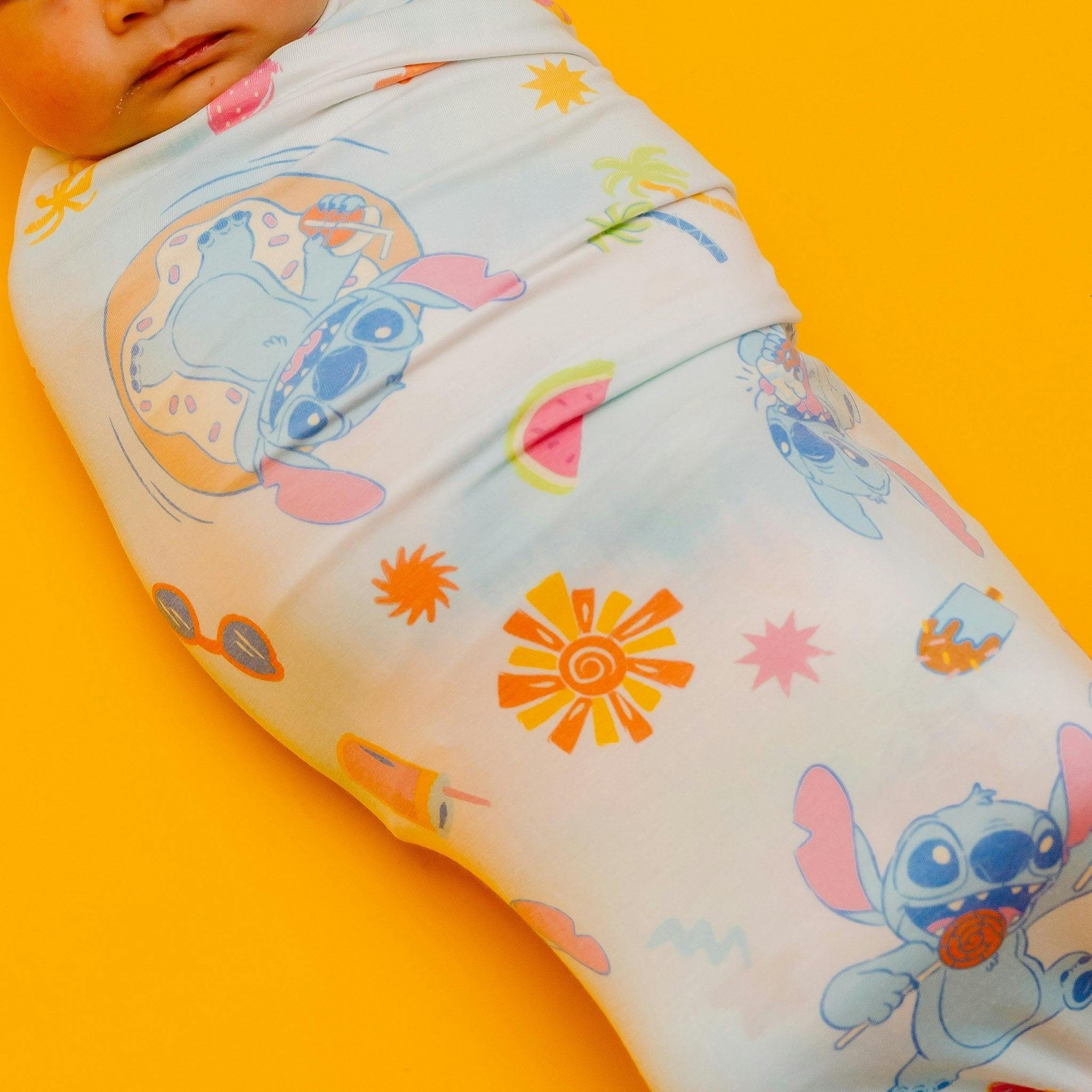 Knit Swaddle Blanket - Disney Stitch Dreamsicles