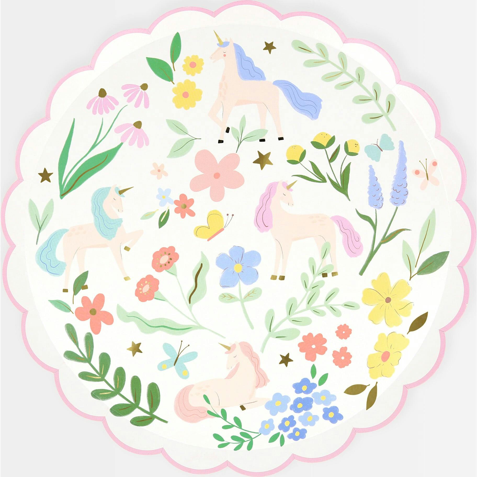 Meadow Unicorns Side Plates